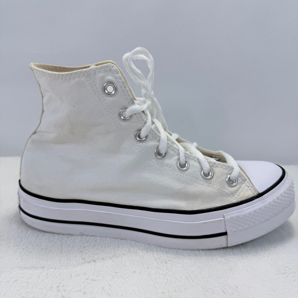 Converse CT All Star White Hi Top Platform Sneakers 560846C Women’s Size 9.5