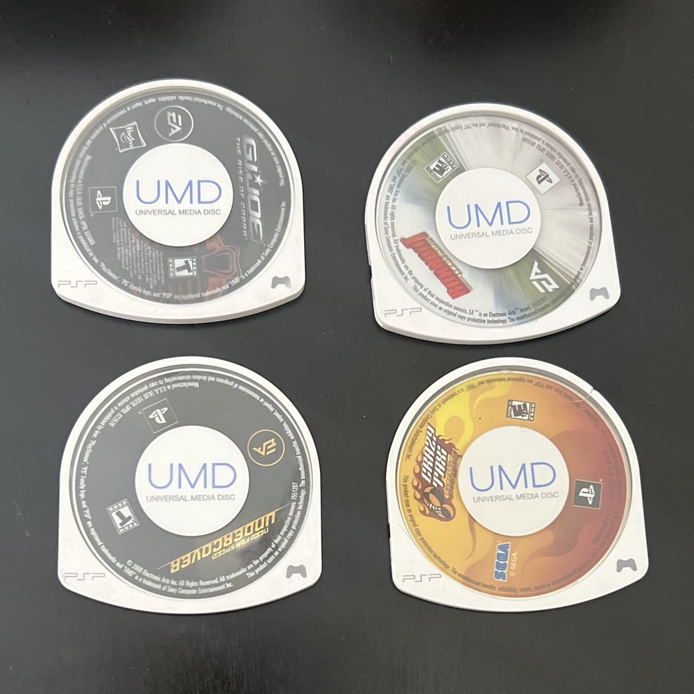 Sony PSP UMD Game Lot - Sonic Rivals, Underground, Gripshift, Juiced Eliminator