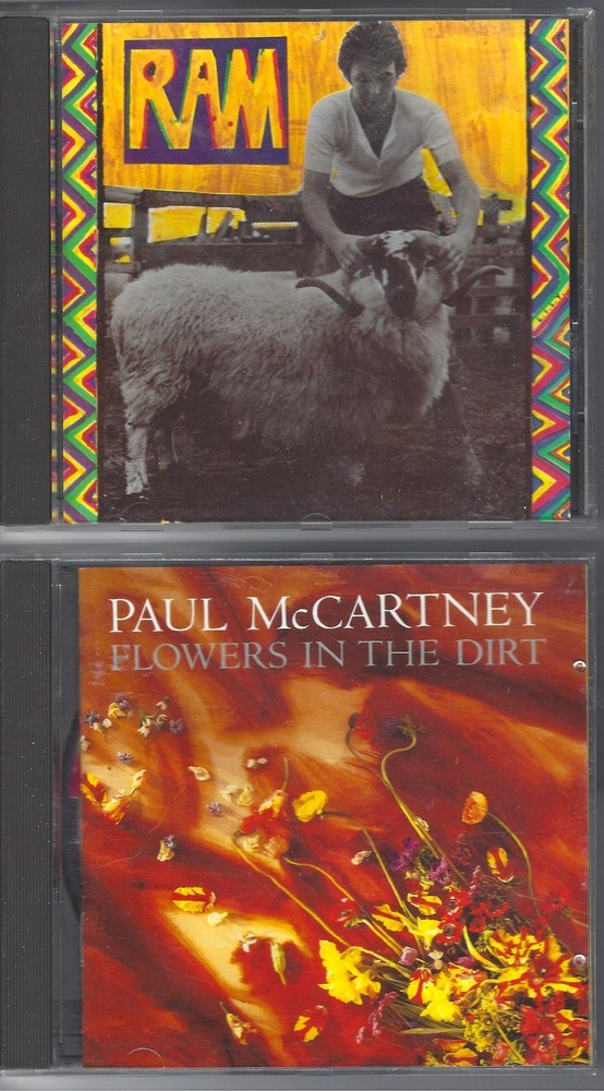 PAUL McCARTNEY - 4 CDs - Ram - Band on The Run - Flowers in the Dirt -Wings Hits