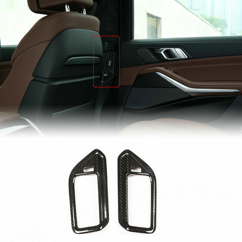 Real Dry Carbon Fiber Door Handle Trim Cover Fit for BMW X7 G07