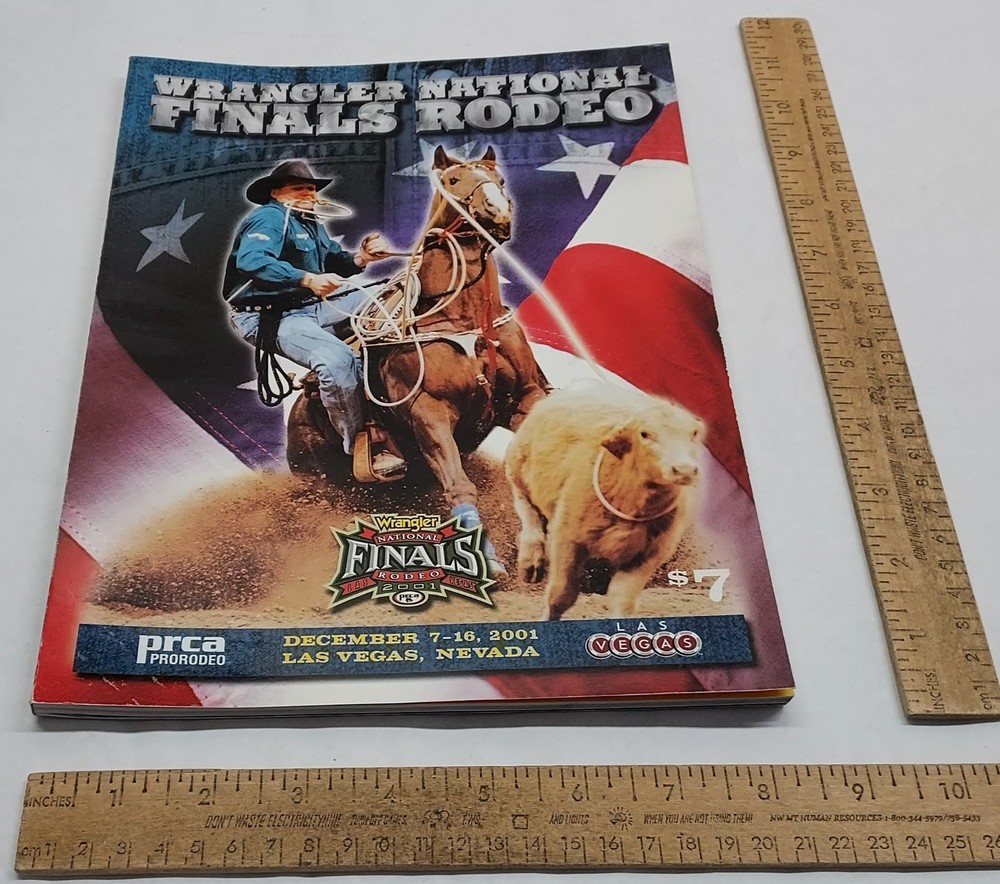 2001 Wrangler NATIONAL FINALS RODEO - NFR - JOE BEAVER on cover