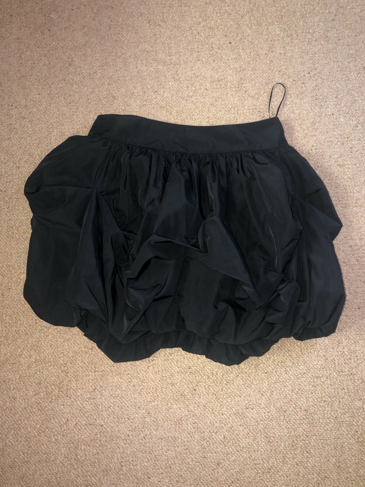M&S black ruffle skirt size 14