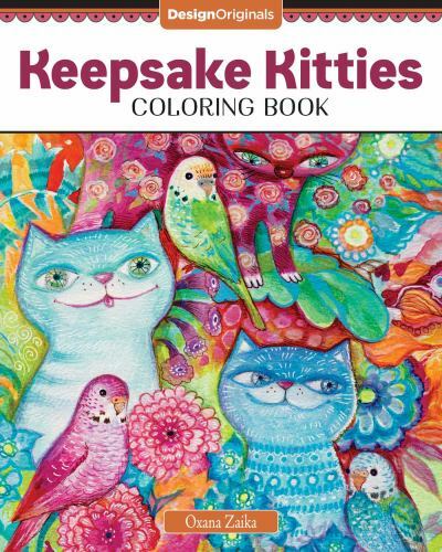 Keepsake Kitties Coloring Book, Paperback by Zaika, Oxana, Like New Used, Fre...