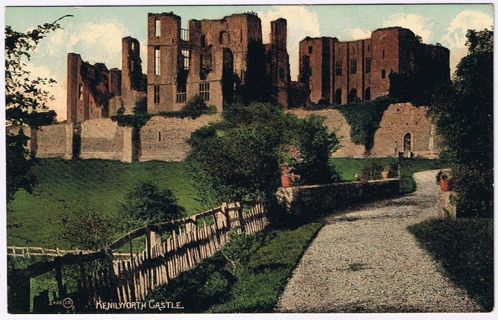 Postcard Kenilworth Castle Warwickshire UK
