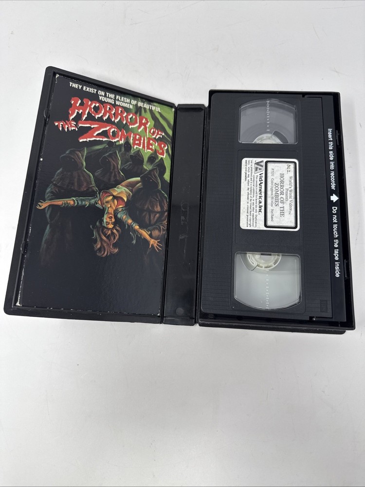 HORROR OF THE ZOMBIES VHS 1988 Horror Cult Movie, World’s Worst Videos