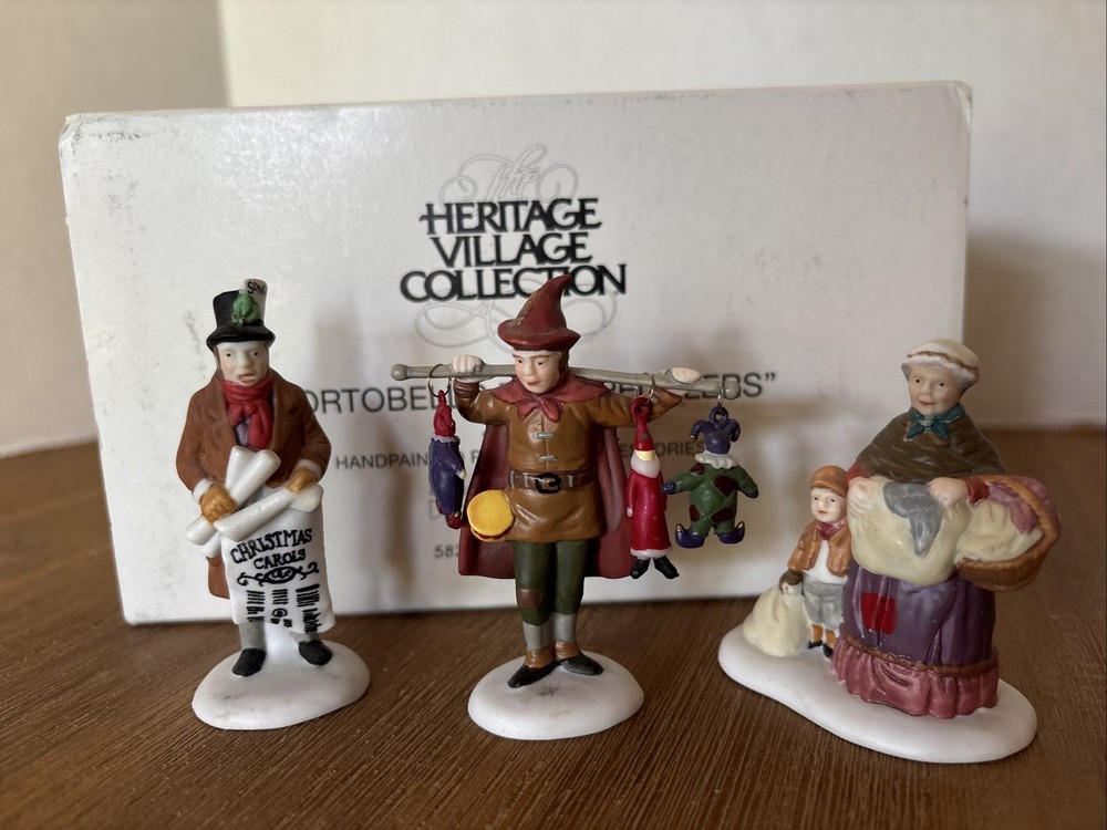 Dept 56 Heritage Village Collection Portobello Road Peddlers 5828-9 RETIRED Toys