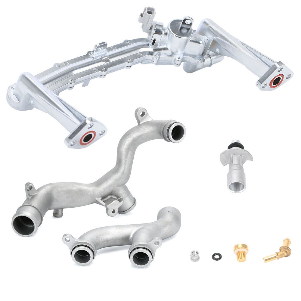Upgrade Aluminum Coolant Water Pipe Kit for 14-19 Jaguar F-Type XF XE XJ 3.0L SC