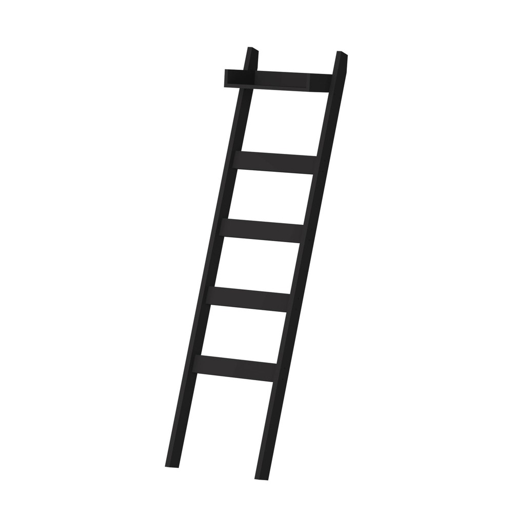 Blanket Ladder, 5 Tier Towel Racks with Shelf, Bamboo Blanket Holder, Decorat...