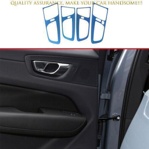 Volvo XC60 2018-2024 Blue Titanium Door Handle Lock Frame Trim Set 4PCS