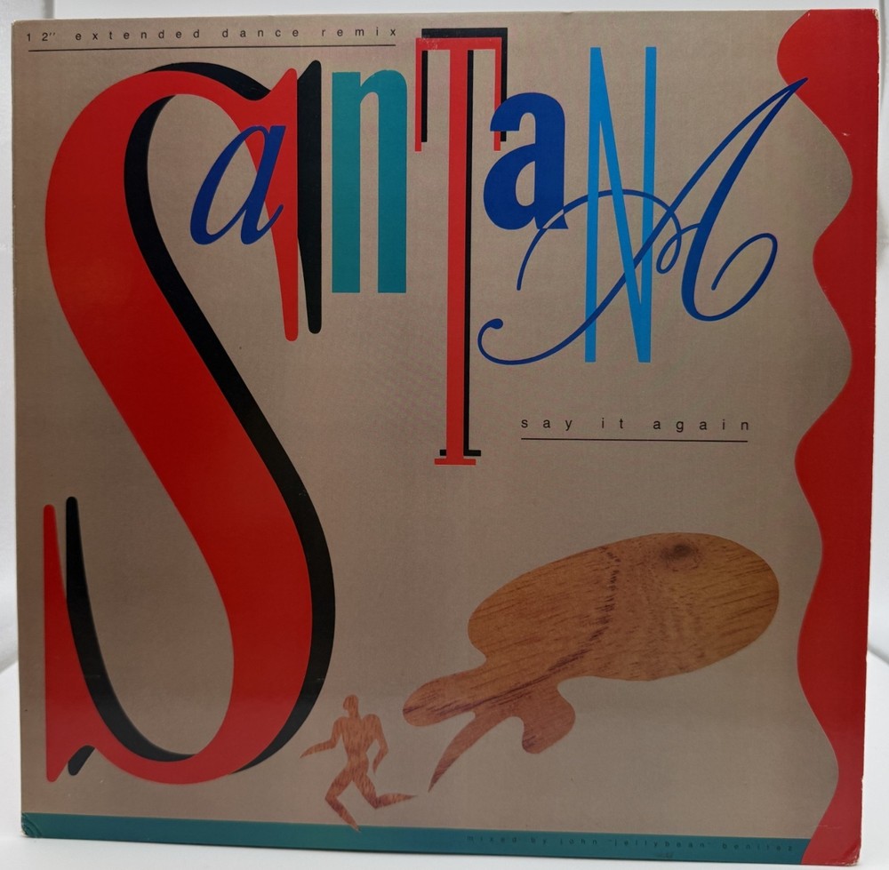 Santana Say It Again 12” Extended Dance Remix Single 1985 Columbia NM