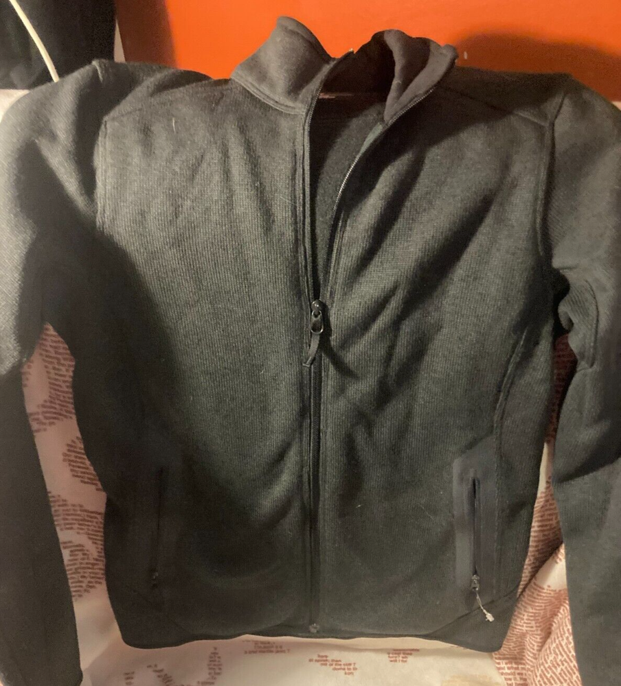 Arcteryx Black Trim Fit Fleece Jacket Women’s XS Embroidered