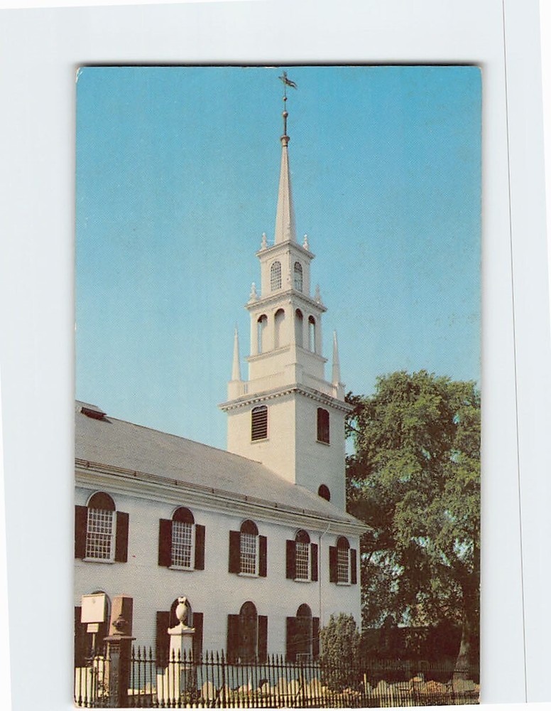 Postcard Trinity Church Newport Rhode Island USA