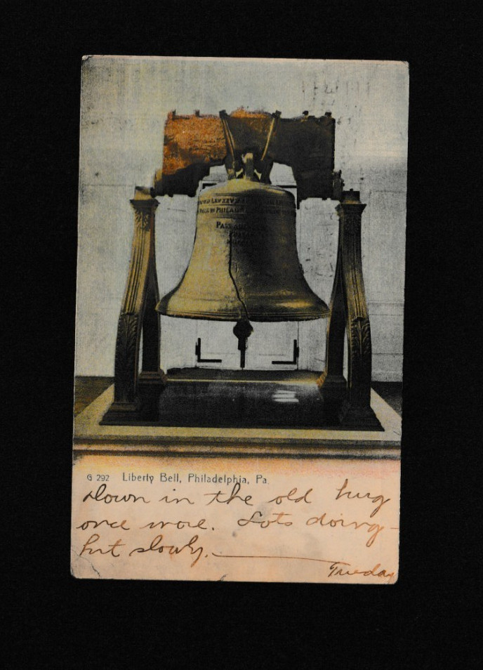 Liberty Bell Philadelphia PA Postcard 1906 Undivided Back