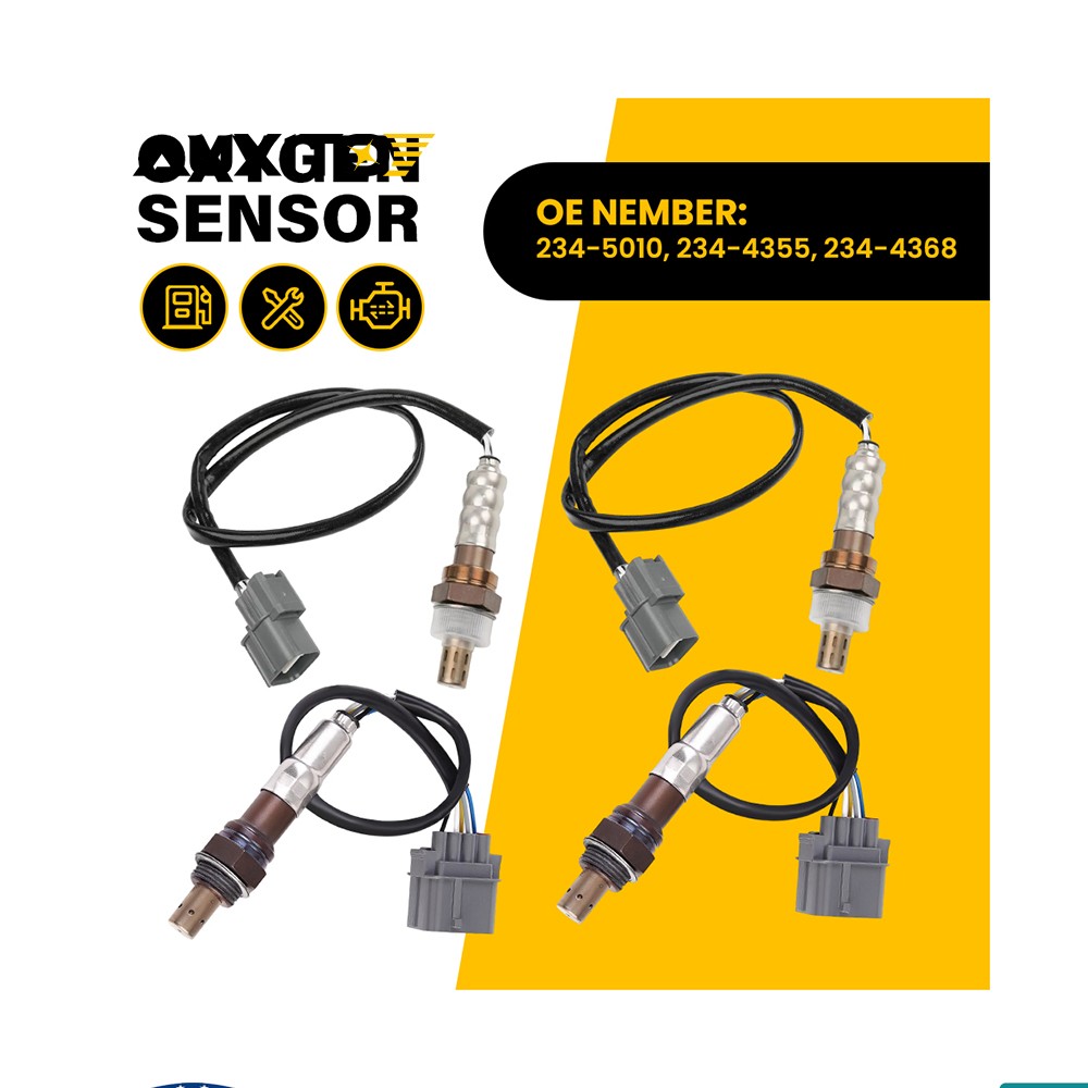 Set 4 O2 Oxygen Sensor for Honda Pilot 2005-2008 3.5L V6 Upstream & Downstream