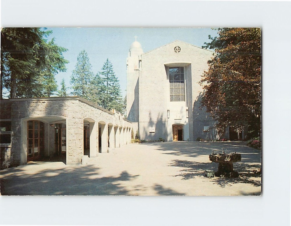Postcard Mary Our Sorrowful Mother Chapel Sanctuary Portland Oregon USA America
