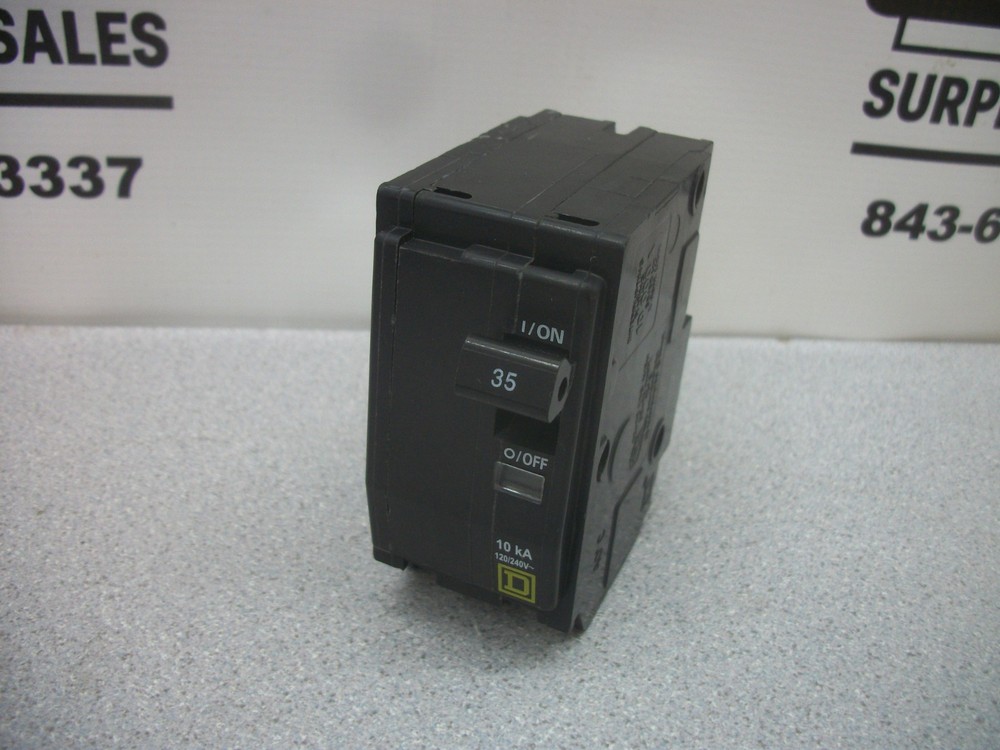 Square D Qo Circuit Breaker Qo235 35Amp 240Volt 2Pole Nob
