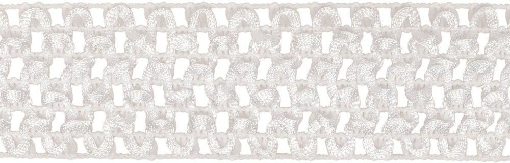 1860587030 White Elastic Band Crochet Machine Washable Stretch Fabric, 10 Yar...