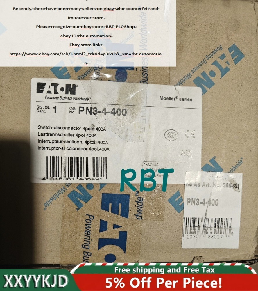 PN3-4-400 Circuit Breaker brand new HB/