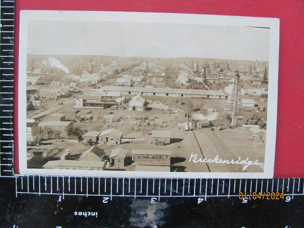 Wichita Falls & Southern Railroad Breckenridge Texas Jakehammon Depot Rppc Photo