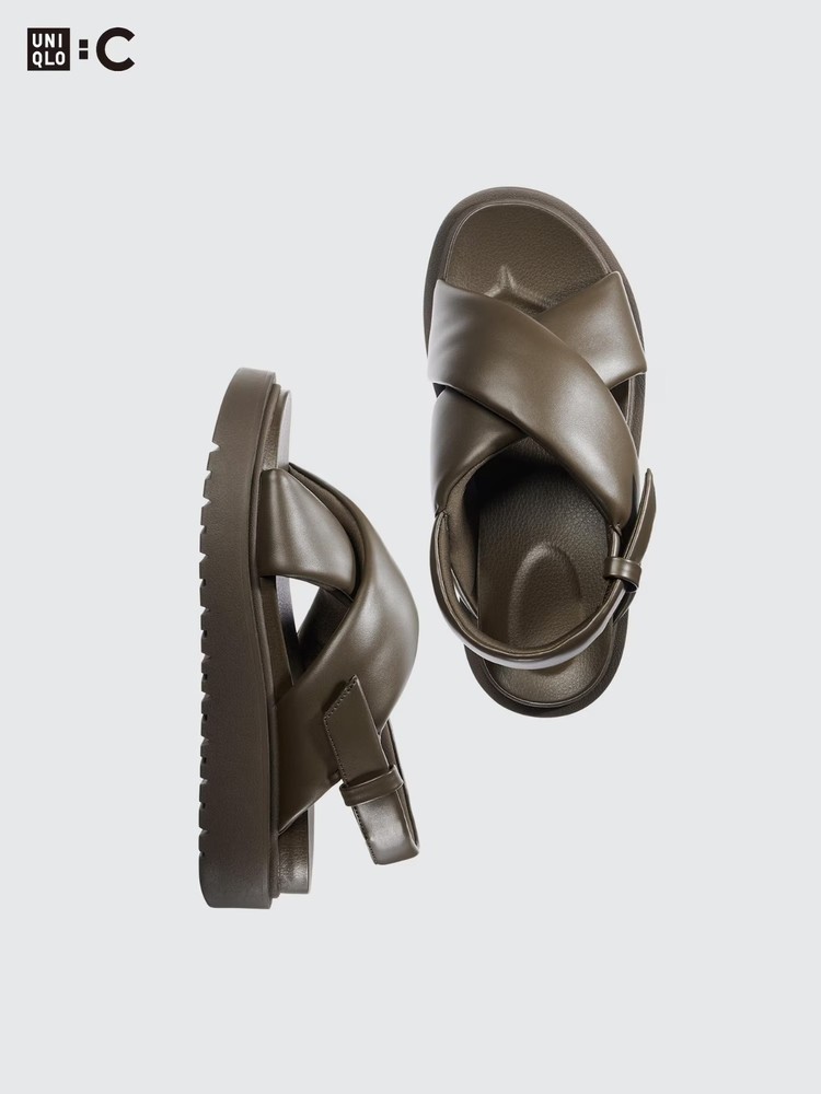 Uniqo C Cross Strap Sandals 474048 Olive Spring Summer L-XL New