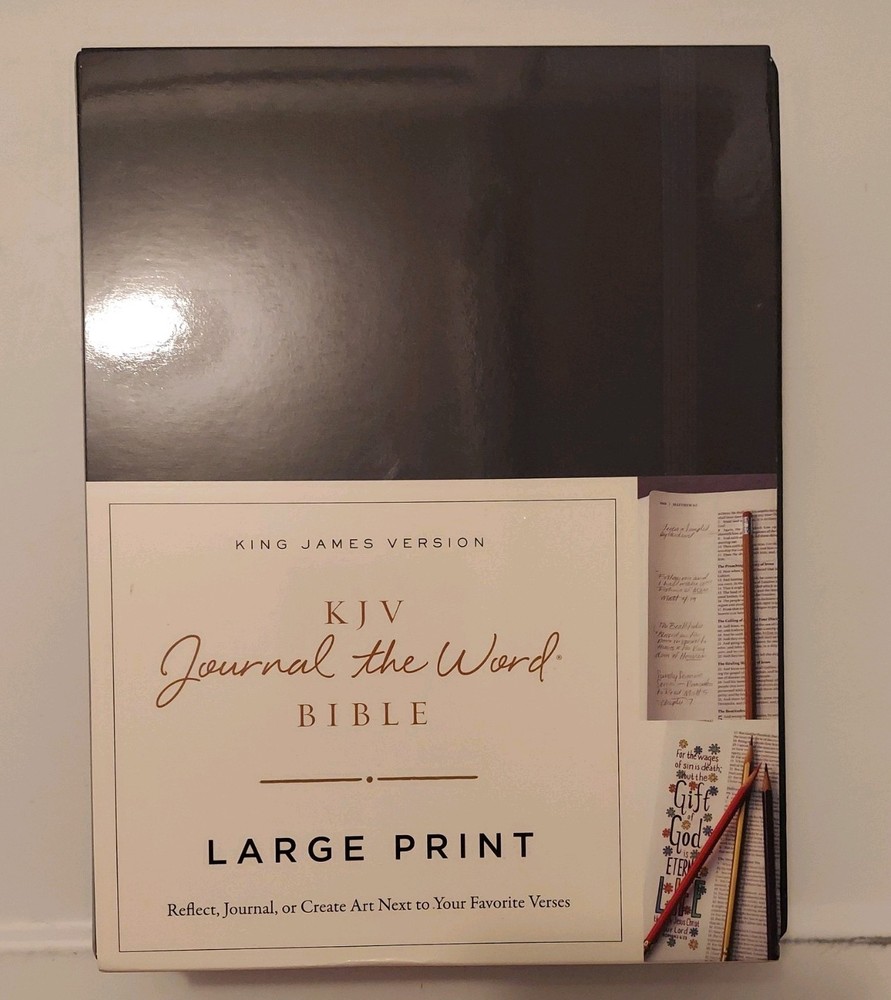 KJV Large Print Bible, Journal the Word, Reflect, Journal or Create Art Next to