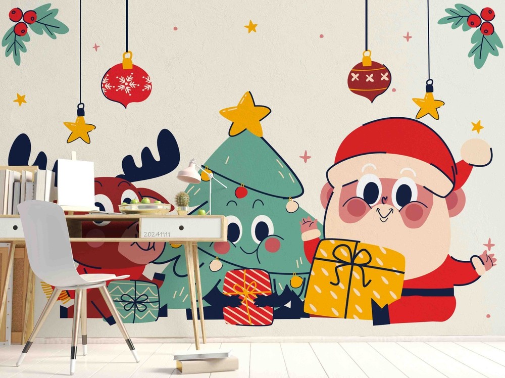 3D Christmas Illustration Wall Murals Wallpaper Murals Wall Sticker 41
