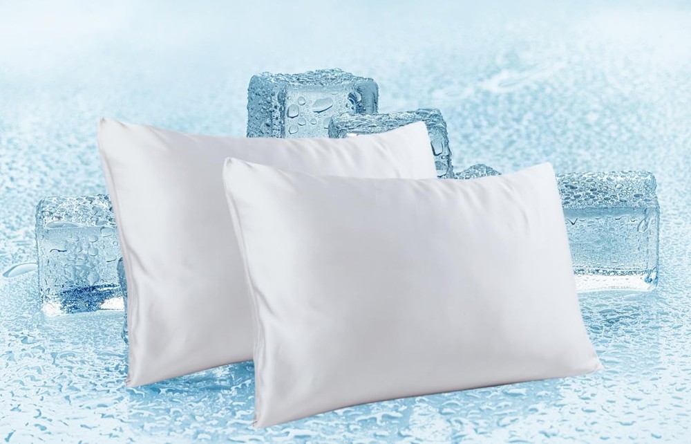 Bamboo Viscose Standard Pillow Protectors Set of 2 with Zipper