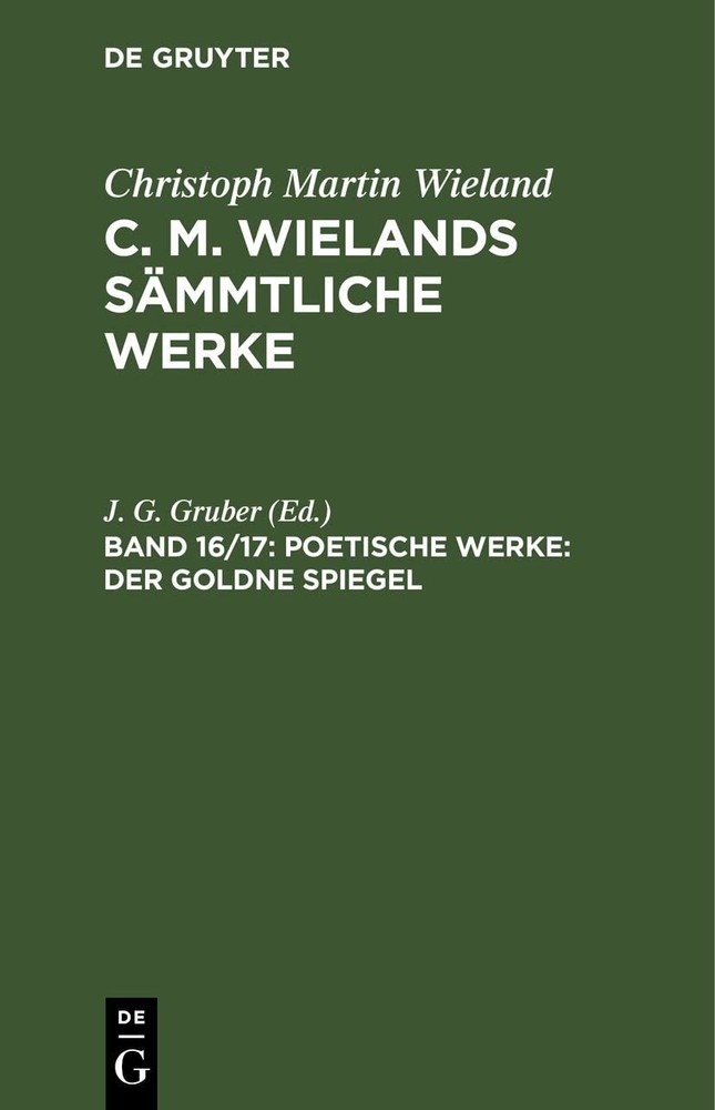 Poetische Werke: Der Goldne Spiegel (Hardback)