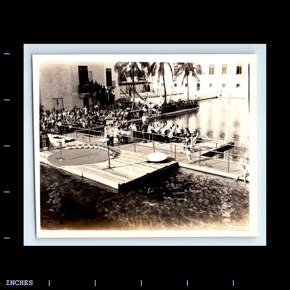 Old Vintage Photo VENETIAN POOL CORAL GABLES FLORIDA