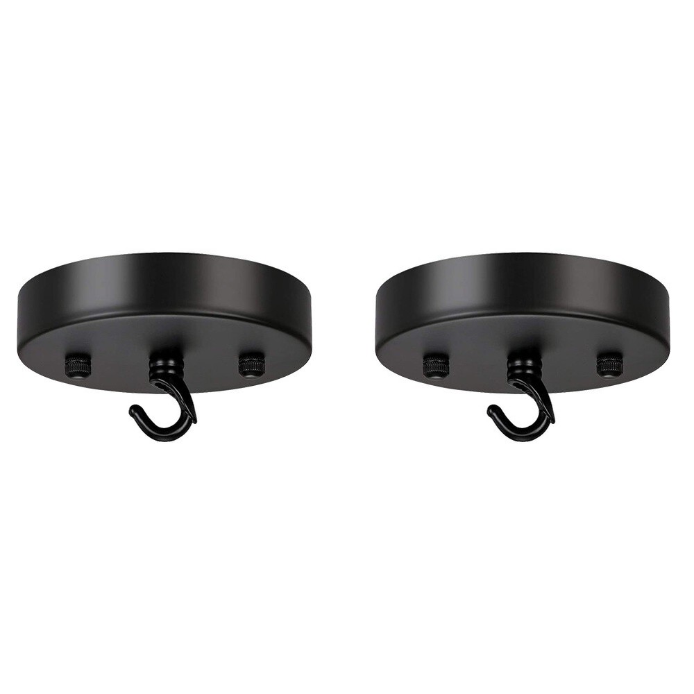 2-Piece DIY Chandelier Hook Plate and Cover Set for Light Fixtures