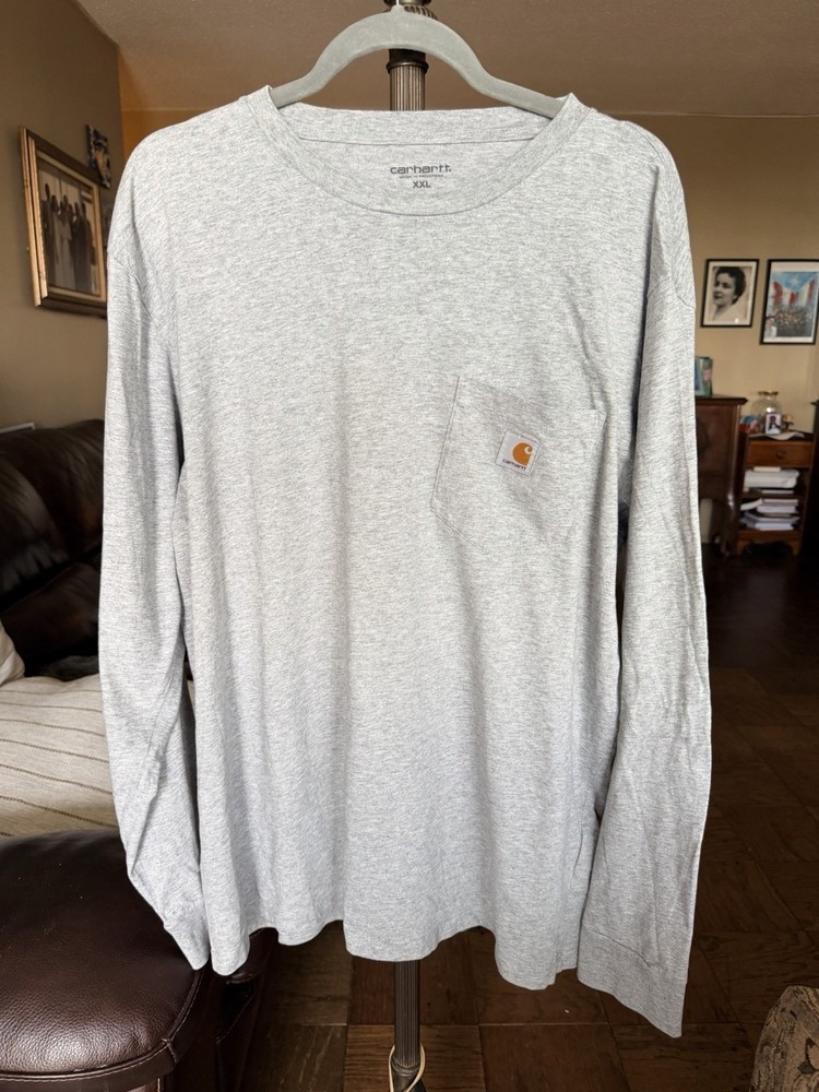 Carhartt Work In Progress (WIP) L/S Pocket T-Shirt XXL Gray