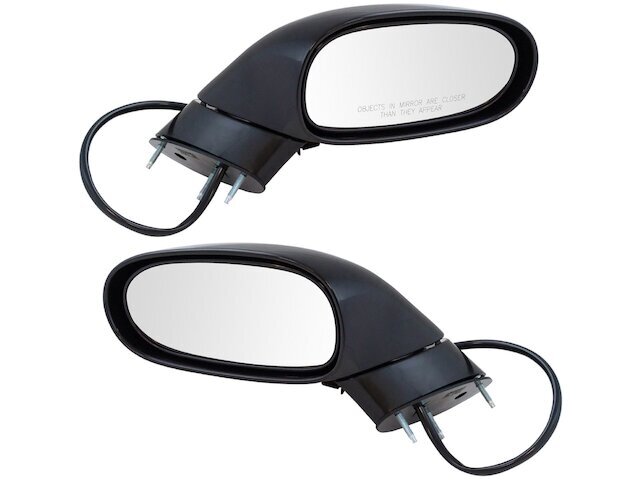 TRQ Door Mirror Set for 2005-2013 Chevy Corvette, Replacement Sideview Mirror Assembly 85QFCN