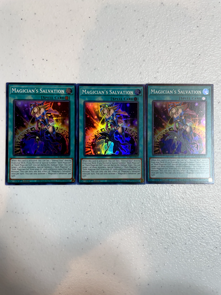 Yu-Gi-Oh Magician's Salvation Super Rare 3x Playset RA01-EN068 RA01