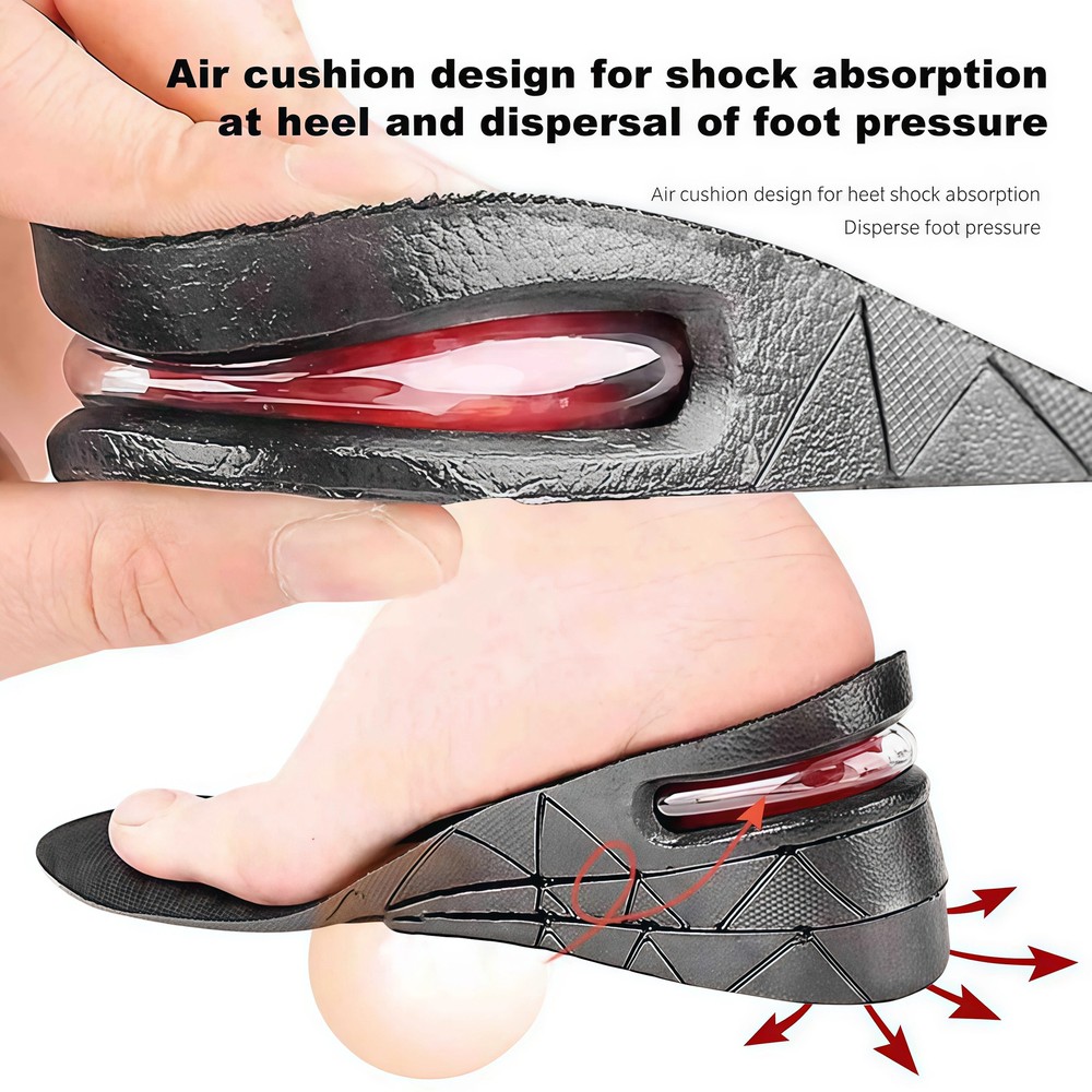 Men Women Invisible Height Increase Insoles Heel Lift Taller Shoe Inserts Pad US