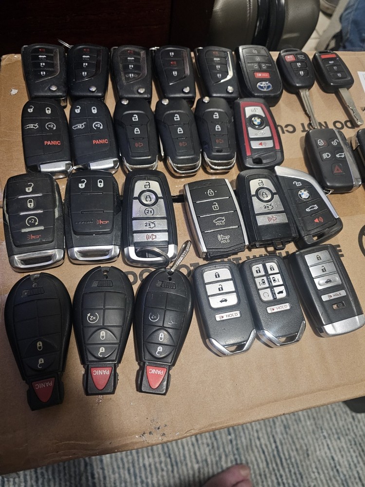 Mixed OEM Keyless Entry Key Fob Lot x 27 Fobs