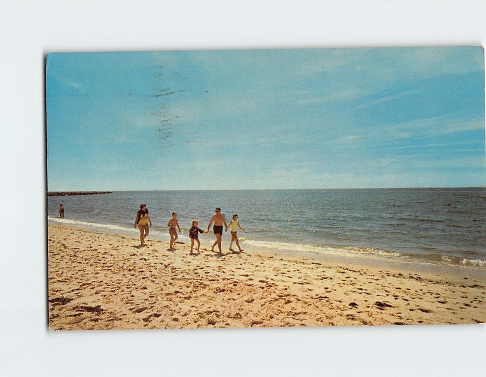 Postcard Beach Scene Cape Cod Massachusetts USA