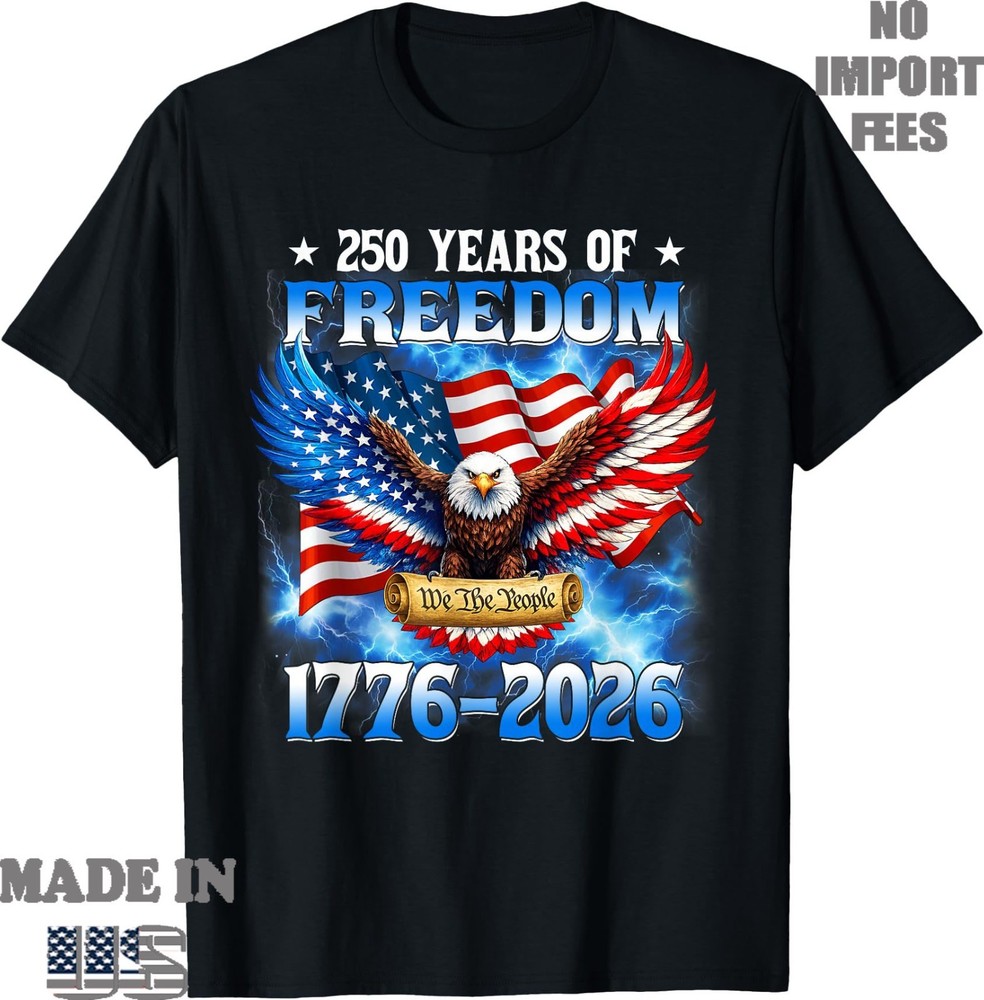 250th Anniversary USA Patriotic Eagle 250 Years 4th July T-Shirt, Kid Adult Tee
