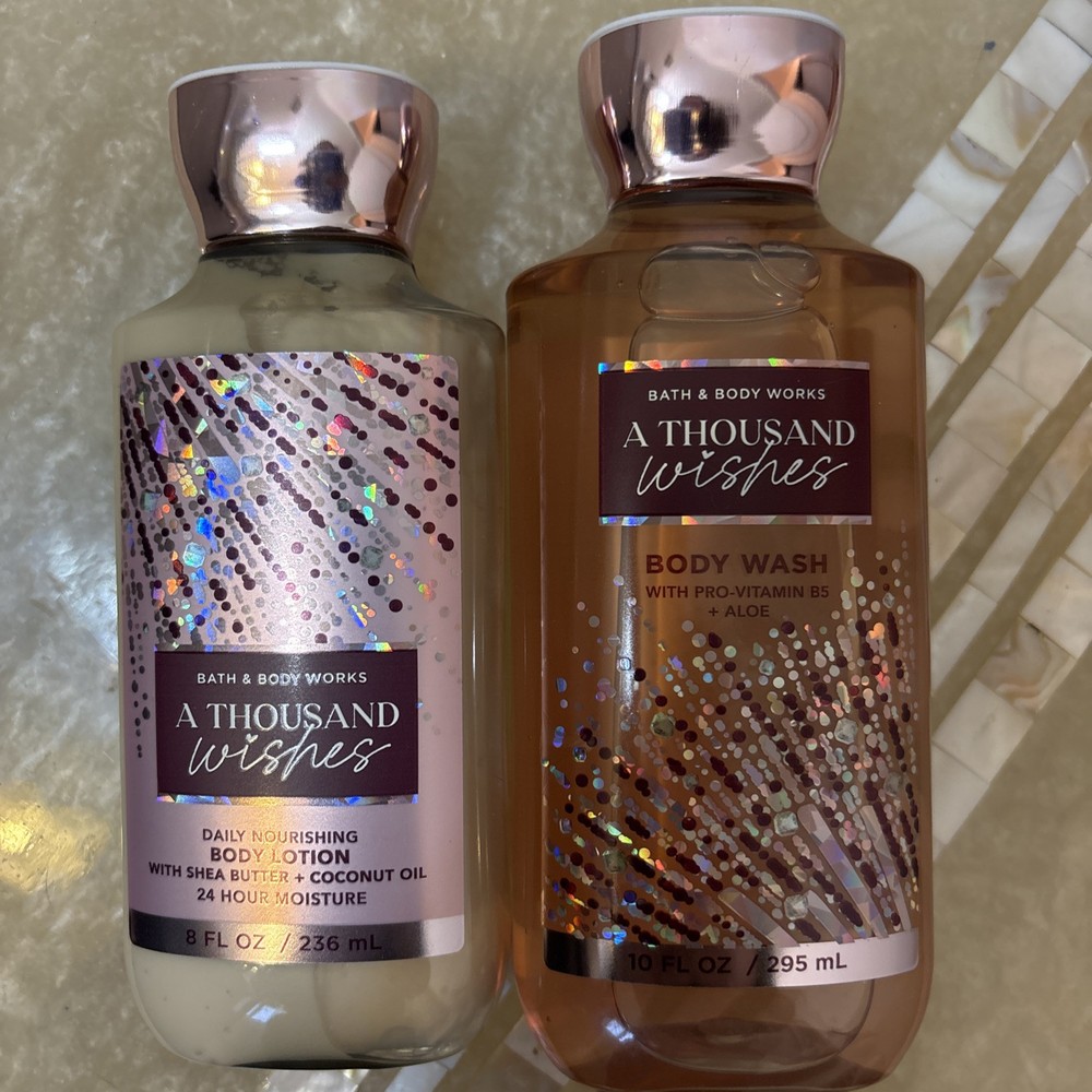 Bath and Body Works Thousand Wishes 2-Piece Body Lotion and Wash Set