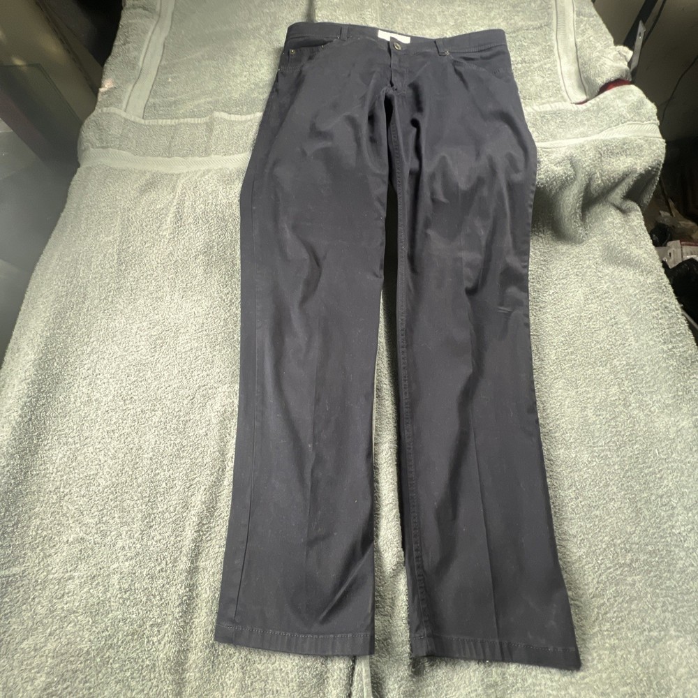 Brax Pants Mens 36x30  Blue Cooper Fancy Regular Fit Stretch 5-Pocket Preppy