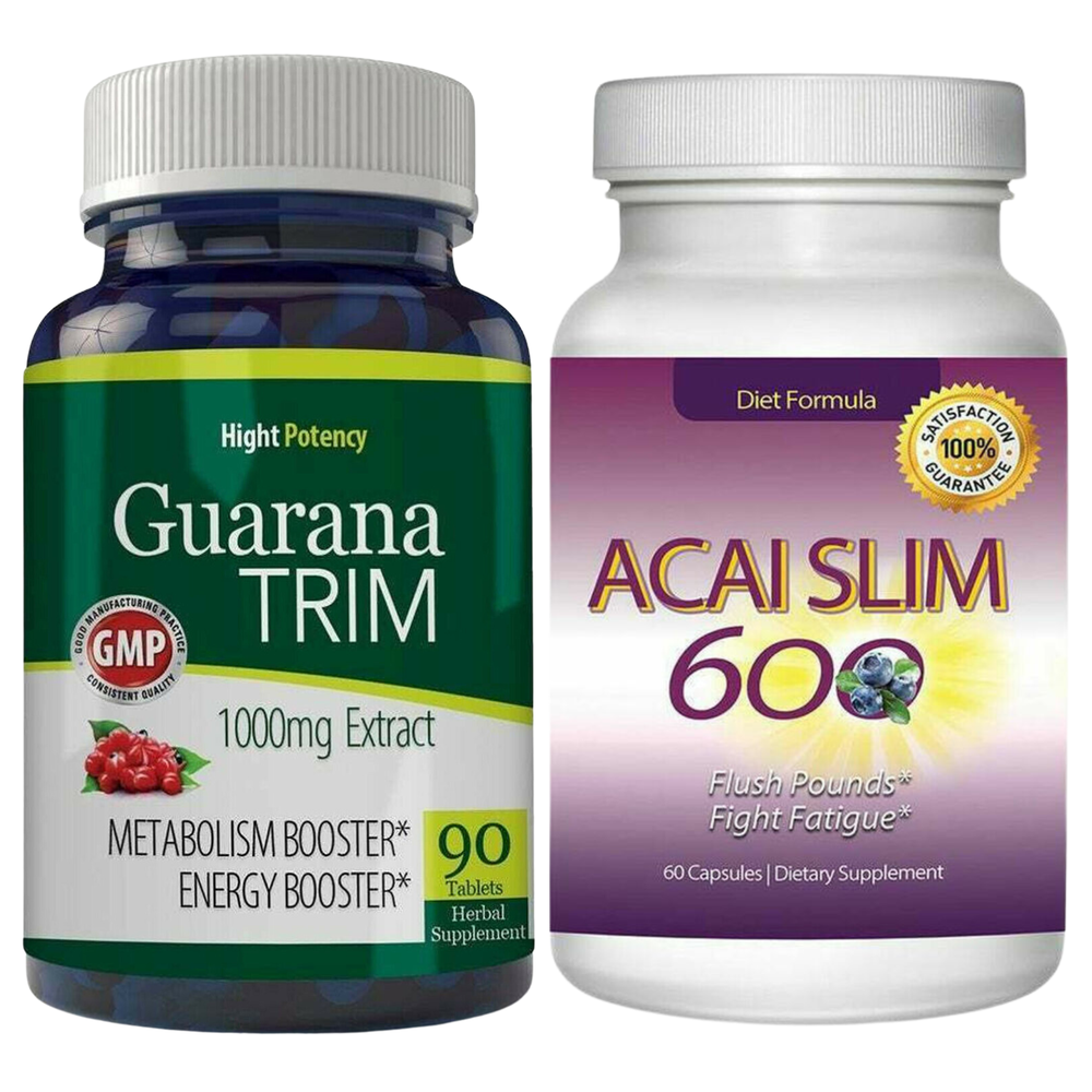 100% Natural Guarana Trim Energy Booster Acai Slim Berry Weight Loss Supplement-image