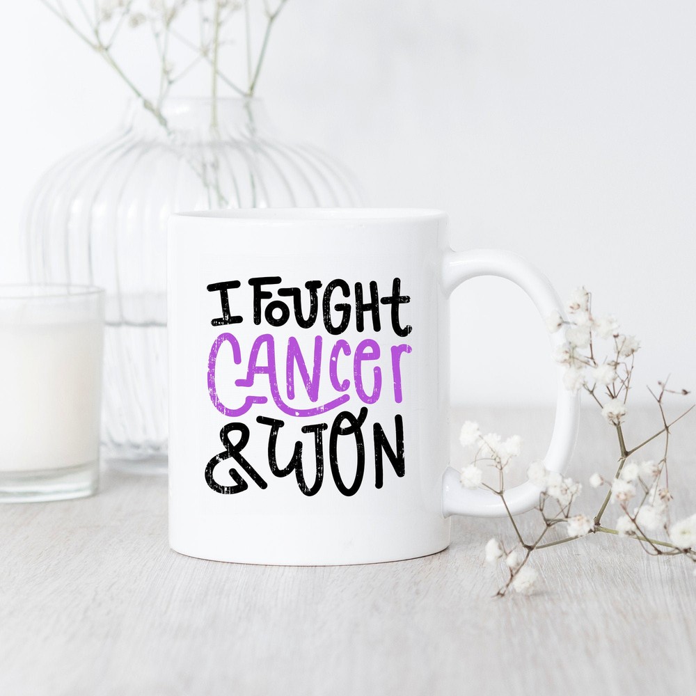 Pancreatic Cancer I Fought And Won Mug Pancreatic Cancer Survivor Gift
