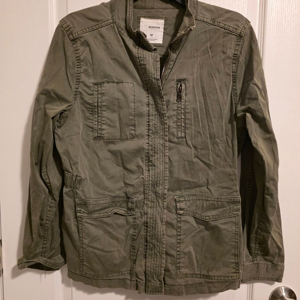 Sonoma Olive Green Military Field Jacket