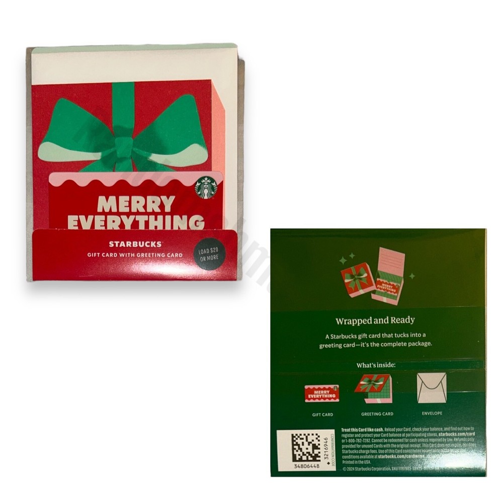 NEW & Unloaded Starbucks 2024 Christmas Gift Card Collection