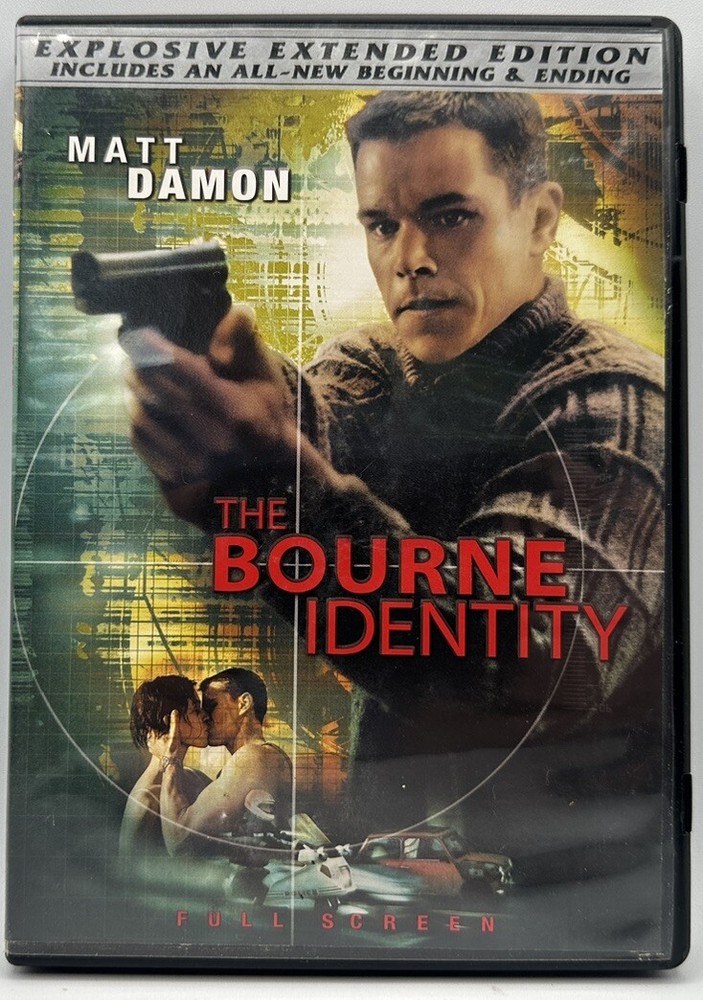 The Bourne Identity DVD Full-Frame The Explosive Extended Edition Matt Damon