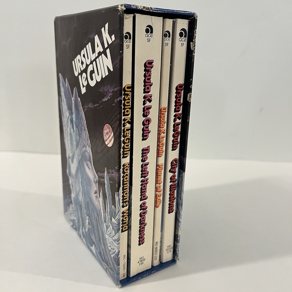 Ursula K Le Guin Sci-Fi Box Set Left Hand of Darkness Planet of Exile Ace SF PB
