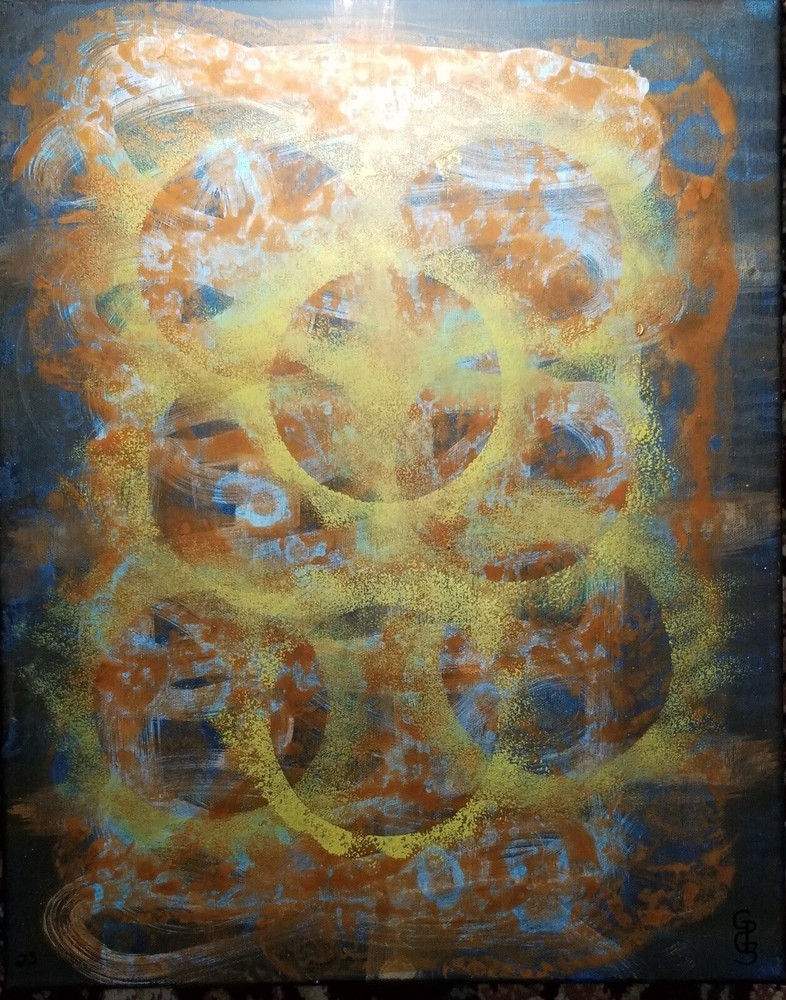 Abstract AC Canvas Painting by Renowned Artist | Modern Artwork-image