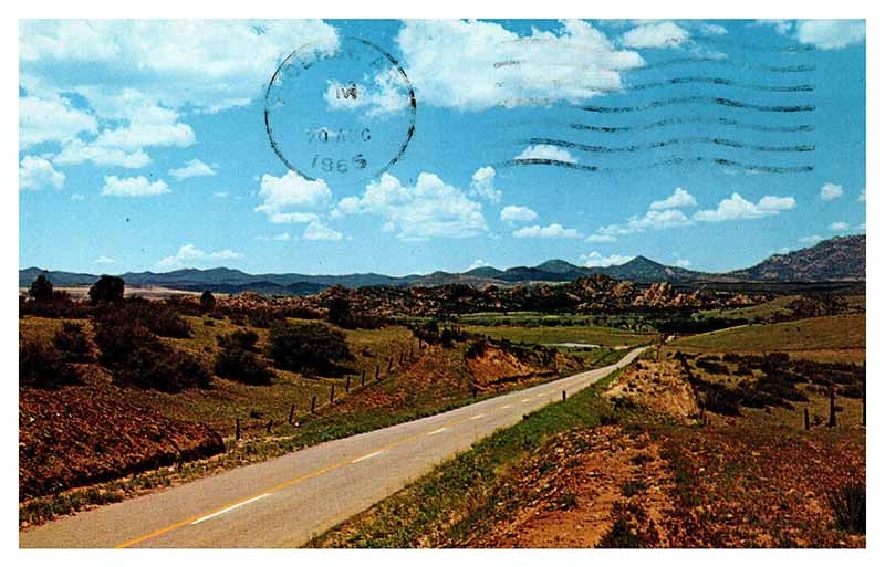 Postcard HIGHWAY SCENE Prescott Arizona AZ m/09 AS2332