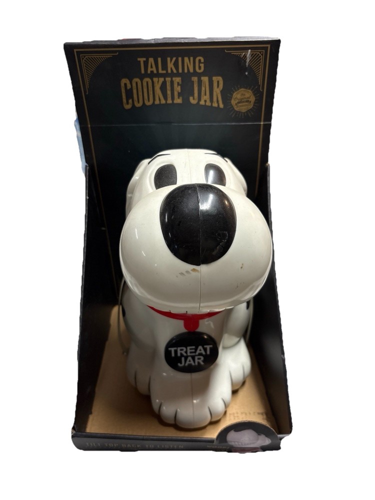 Brand New The Original Fun Workshop Dog Barking Cookie/Treat Jar - works, video