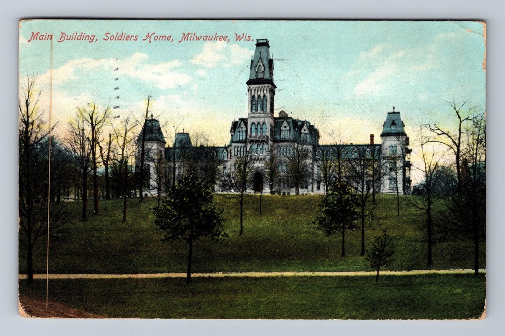 Milwaukee WI-Wisconsin Main Building Siers Home Vintage c1909 Postcard