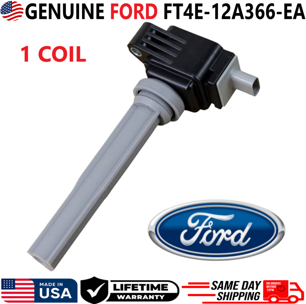 GENUINE FORD Ignition Coil For 2015-2019 Ford & Lincoln 2.7L 3.0L FT4E-12A366-EA